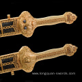 Ming Dynasty Sword Luxury Collection Yongle Sword Collection Edition Handmade Carved Gold Plated with Meteorite Iron